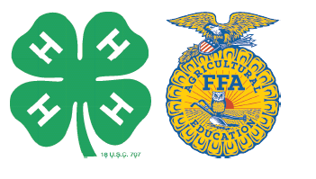 4-H clover and FFA logos.